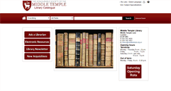 Desktop Screenshot of middletemplelibrary.org.uk